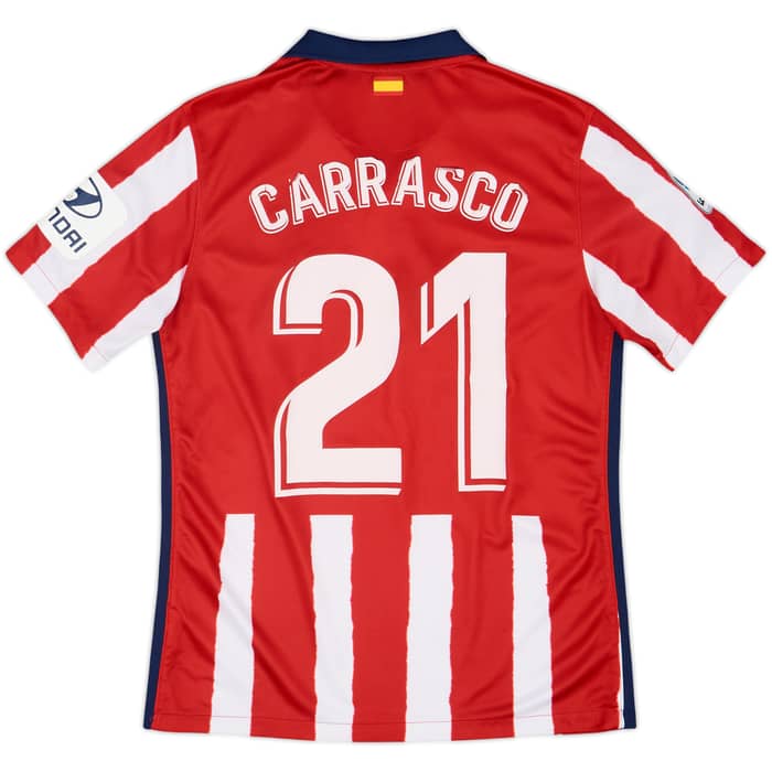 2020-21 Atletico Madrid Home Shirt Carrasco #21 - 4/10 - (M)