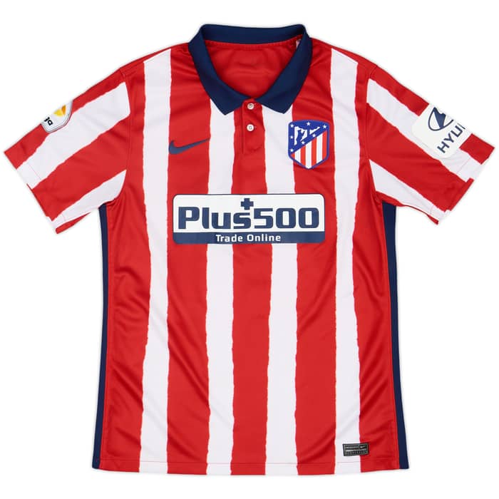 2020-21 Atletico Madrid Home Shirt Carrasco #21 - 4/10 - (M)