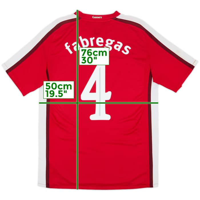 2008-10 Arsenal Camiseta Local Fabregas #4 - 7/10 - (M)