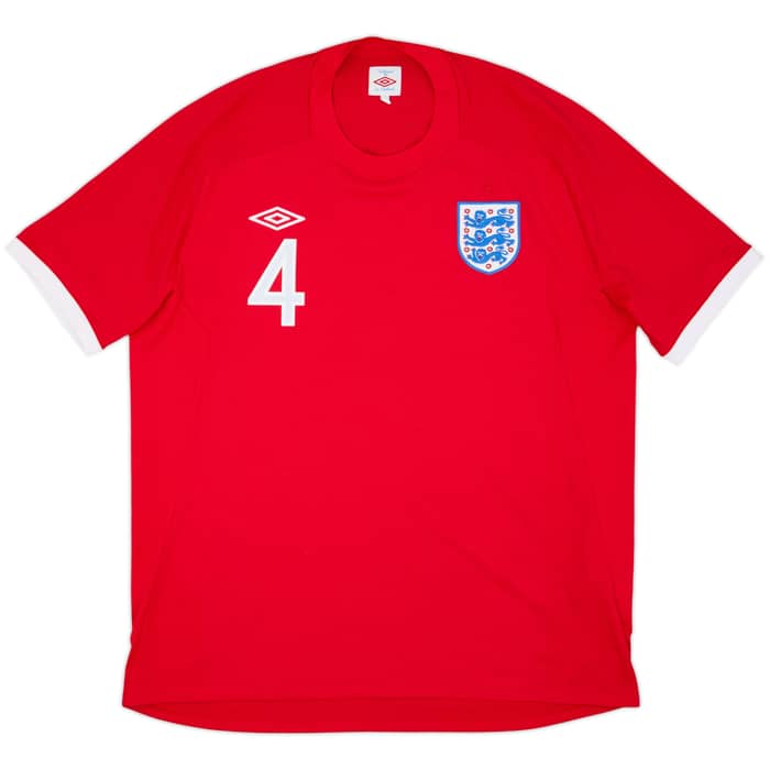 2010-11 England Away Shirt Gerrard #4 - 9/10 - (XL)