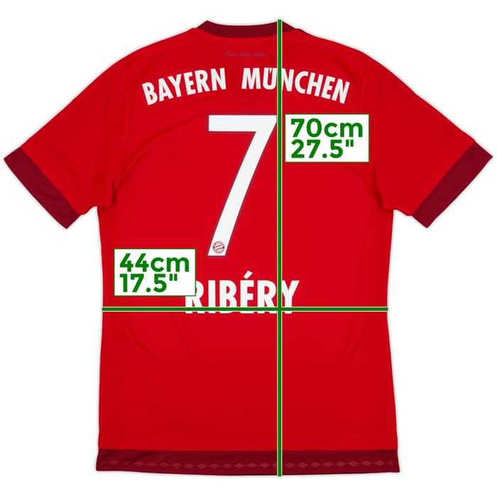 2015-16 Bayern Munich Home Shirt Ribery #7 - 10/10 - (S)