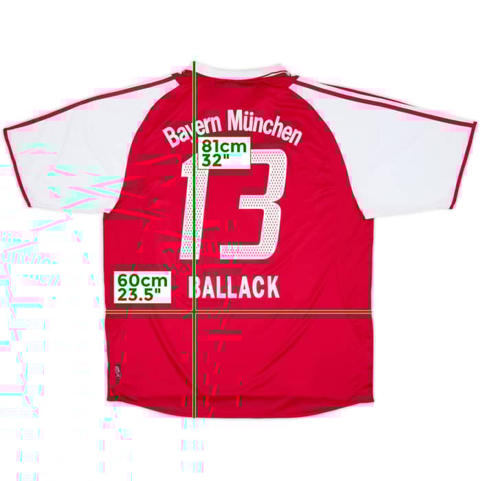 2004-05 Bayern Munich Home Shirt Ballack #13 - 8/10 - (XL)