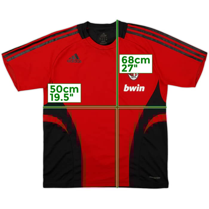 2008-09 AC Milan adidas Formotion Training Shirt - 8/10 - (M)