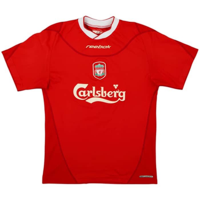 2002-04 Liverpool Home Shirt Cisse #9 - 6/10 - (S)