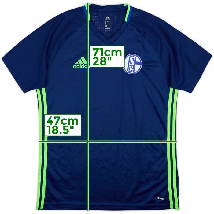 Camiseta de entrenamiento adizero del Schalke 2016-17 - 10/10 - (M)