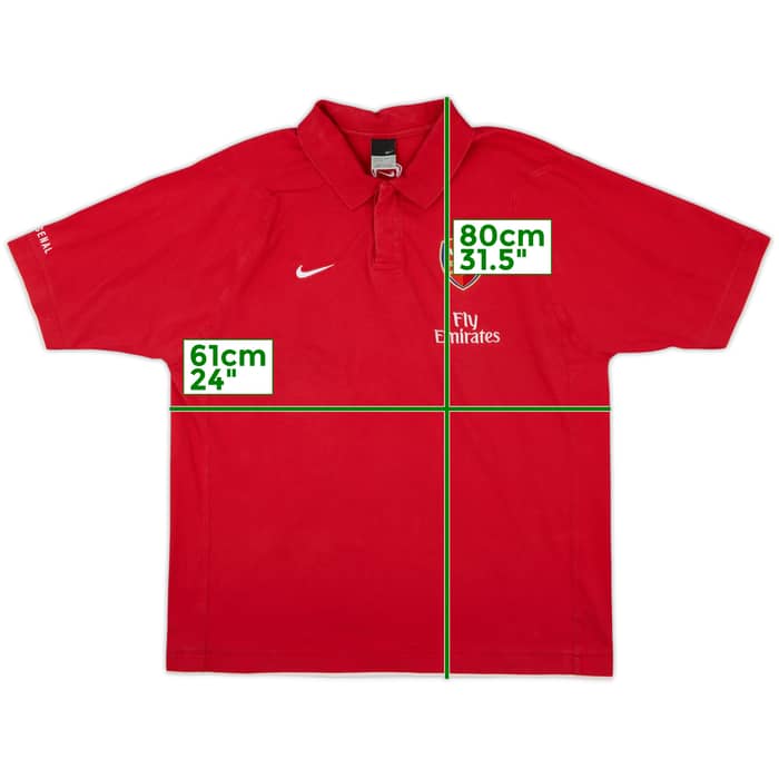 2006-07 Arsenal Nike Polo Shirt - 8/10 - (XXL)