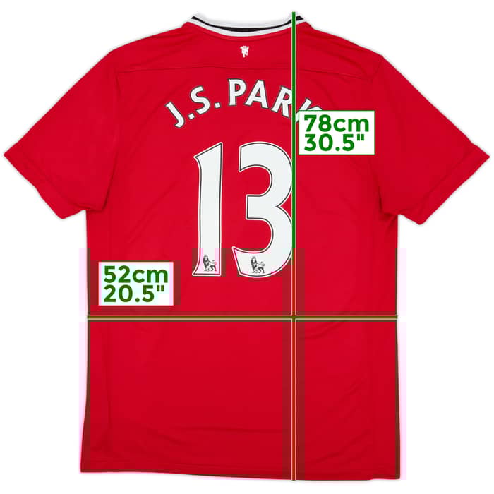 2010-11 Manchester United Home Shirt J.S.Park #13 - 7/10 - (L)