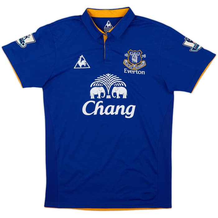 2011-12 Everton Home Shirt Baines #3 - 8/10 - (S)