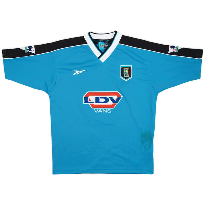 1999-00 Aston Villa Match Worn Third Shirt Carbone #18