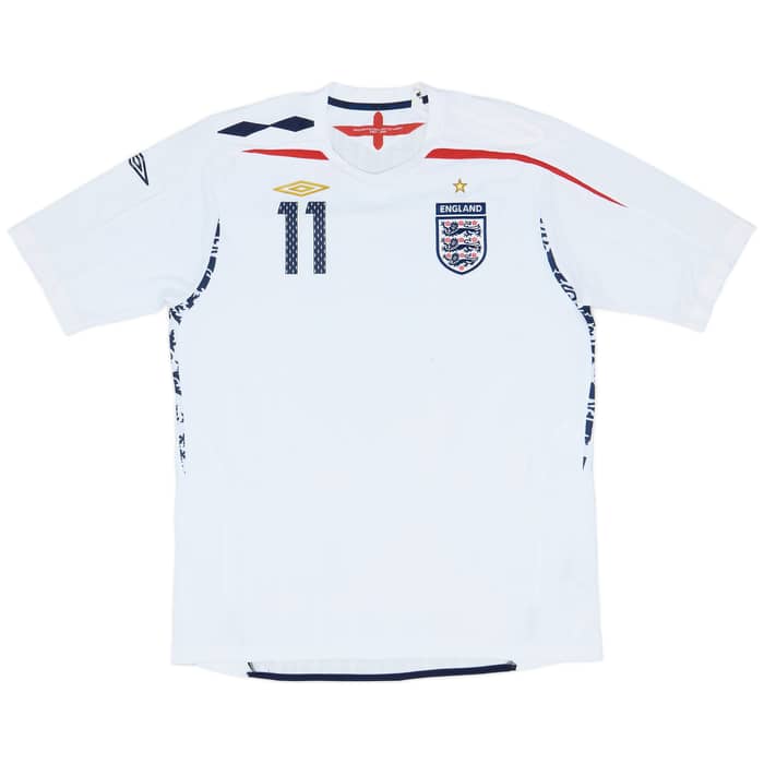 2007-09 England Home Shirt J.Cole #11 - 8/10 - (XXL)