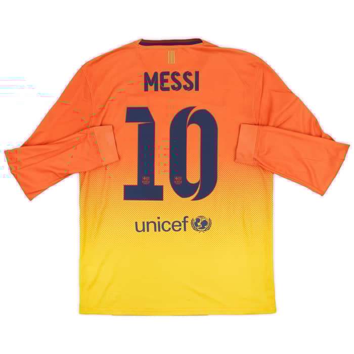 2012-13 Barcelona Away L/S Shirt Messi #10 - 8/10 - (M)