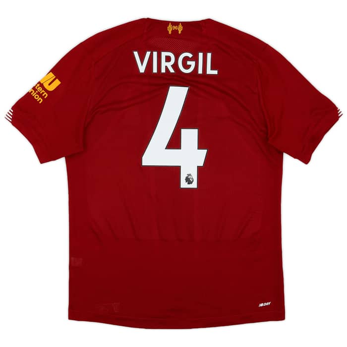 2019-20 Liverpool Home Shirt Virgil #4 - 8/10 - (S)