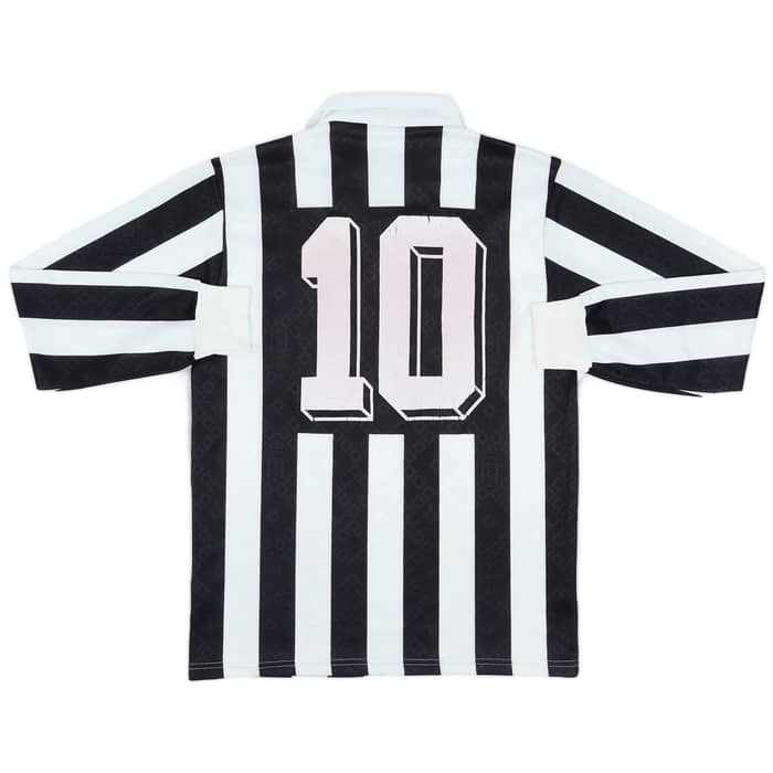1989-90 Juventus Home L/S Shirt #10 - 6/10 - (M)