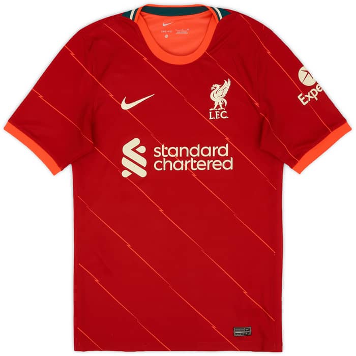 2021-22 Liverpool Home Shirt Virgil #4 - 9/10 - (S)