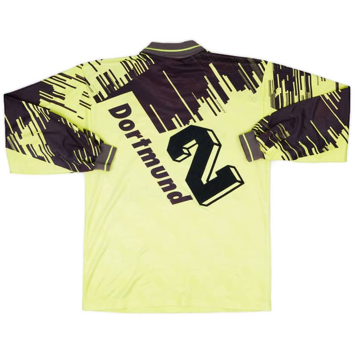 1993-94 Borussia Dortmund Home L/S Shirt #2 - 8/10 - (S)
