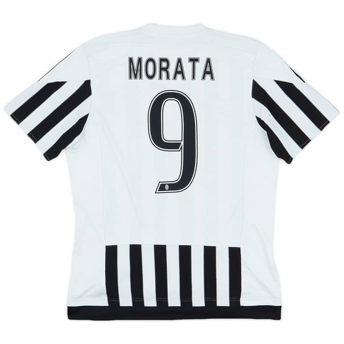 2015-16 Juventus Home Shirt Morata #9 - 7/10 - (L)