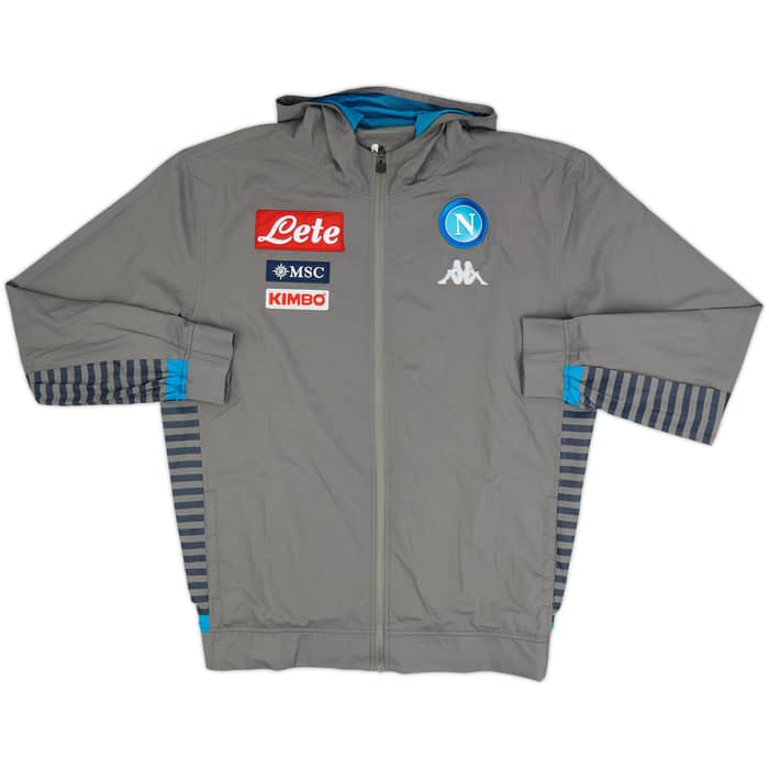 2018-19 Napoli Kappa Hooded Track Jacket - 7/10 - (3XL)