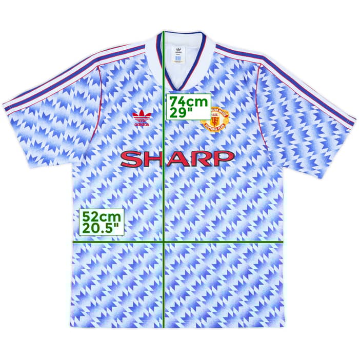 1990-92 Manchester United Away Shirt - 10/10 - (M)