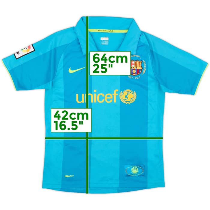 2007-09 Barcelona Away Shirt - 7/10 - (M.Boys)