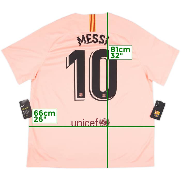 2018-19 Barcelona Third Shirt Messi #10 (XXL)