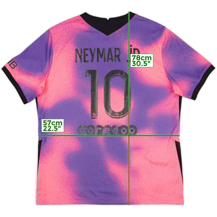 2020-21 Paris Saint-Germain Fourth Shirt Neymar Jr #10 - 10/10 - (XL)