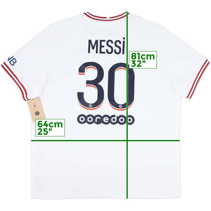 2021-22 Paris Saint-Germain Fourth Shirt Messi #30 (XXL)