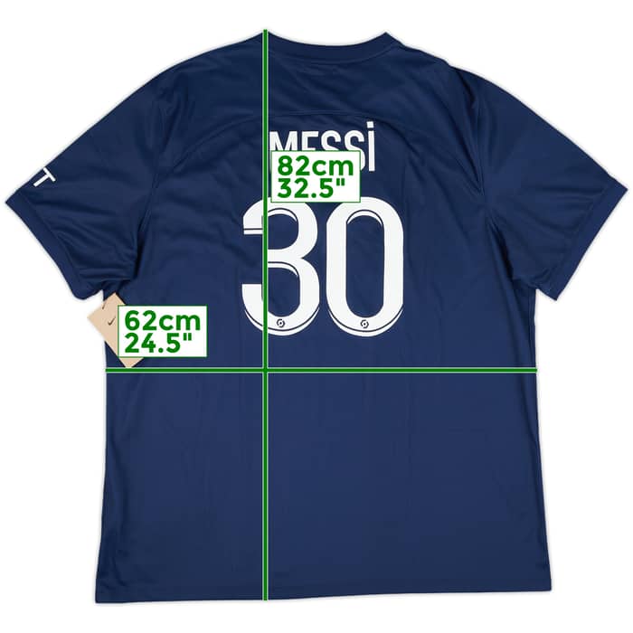 2022-23 Paris Saint-Germain Home Shirt Messi #30 (XXL)