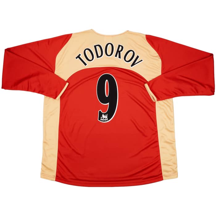 2005-06 Portsmouth Away L/S Shirt Todorov #9 - 9/10 - (XXL)