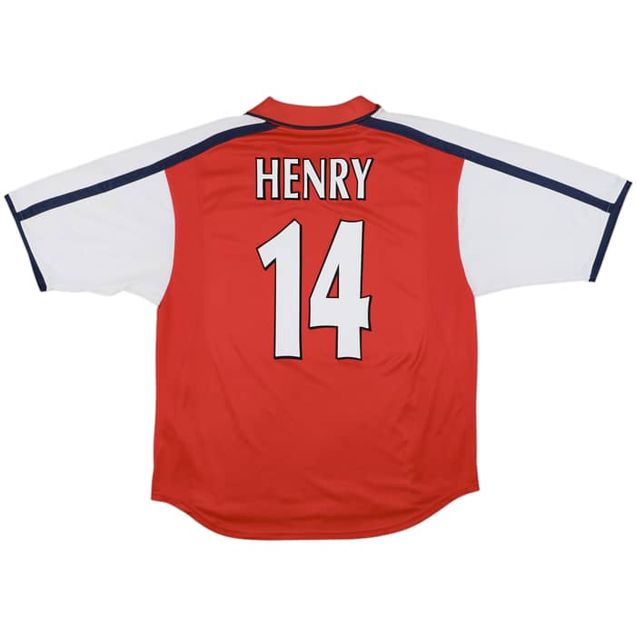 2000-02 Arsenal Home Shirt Henry #14 - 8/10 - (L)