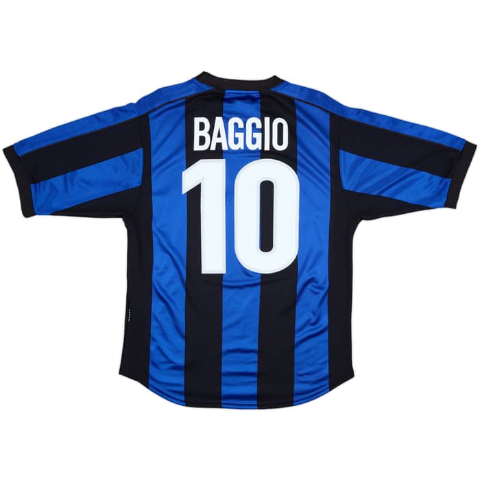 1999-00 Inter Milan Home Shirt Baggio #10 - 7/10 - (S)