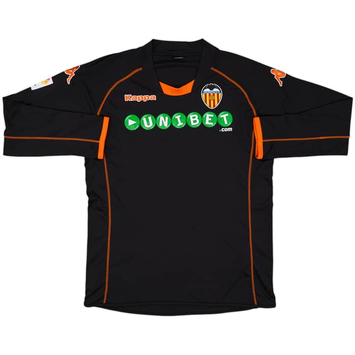 2009-10 Valencia Away L/S Shirt - 10/10 - (XXL)