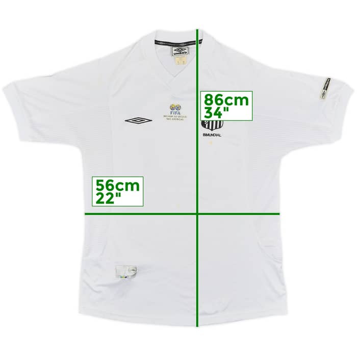 2001 Santos Home Shirt #10 - 5/10 - (L)