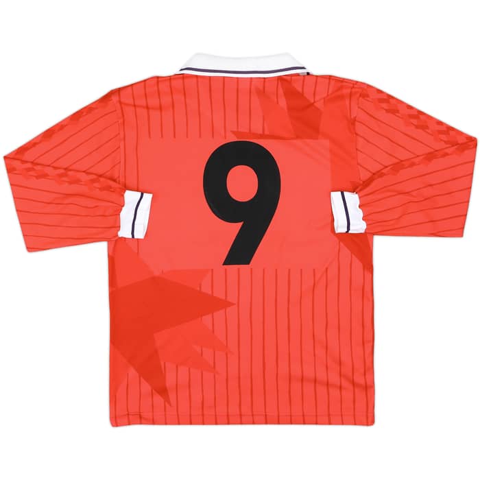 1991-92 Fiorentina Third L/S Shirt #9 - 8/10 - (M)