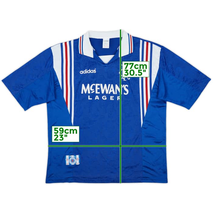 1996-97 Rangers Home Shirt - 9/10 - (XL)