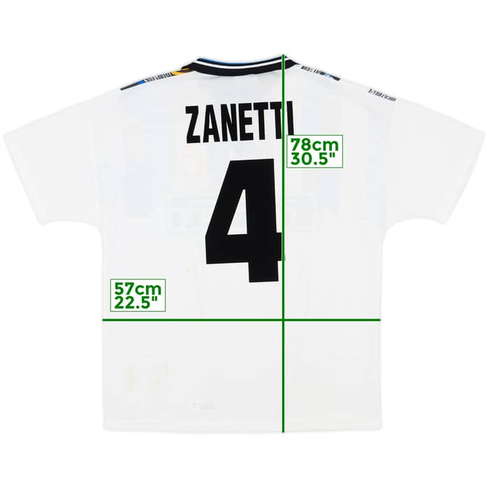 1995-96 Inter Milan Third Shirt Zanetti #4 - 8/10 - (L)