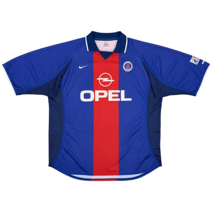 2000-01 Paris Saint-Germain Home Shirt Okocha #10 - 9/10 - (XXL)