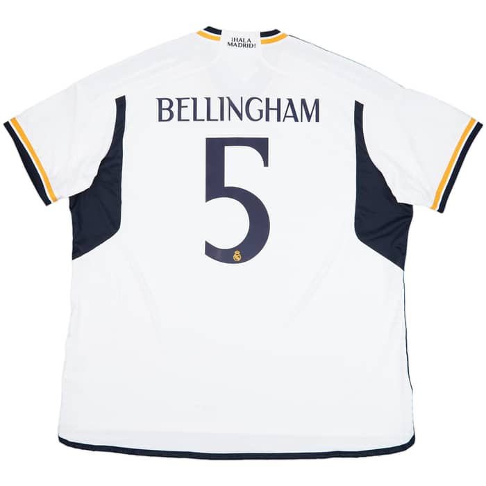 2023-24 Real Madrid Authentic Home Shirt Bellingham #5 (3XL)