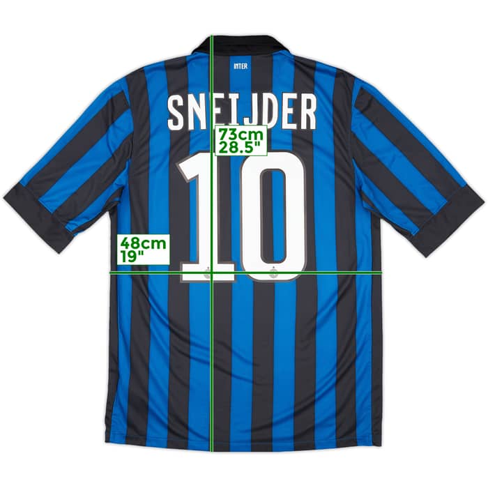2011-12 Inter Milan Home Shirt Sneijder #10 - 10/10 - (M)