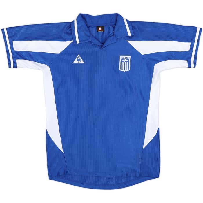 2002-03 Greece Home Shirt Charisteas #9 - 7/10 - (L)
