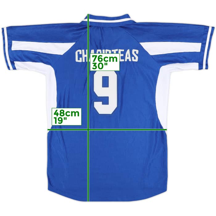 2002-03 Greece Home Shirt Charisteas #9 - 7/10 - (L)