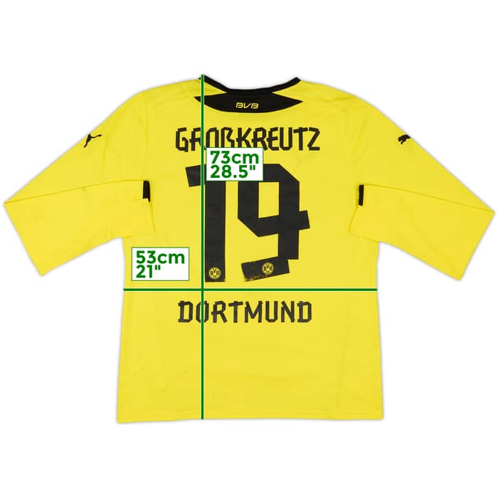 2013-14 Borussia Dortmund Home L/S Shirt Grosskreutz #19 - 4/10 - (XL)