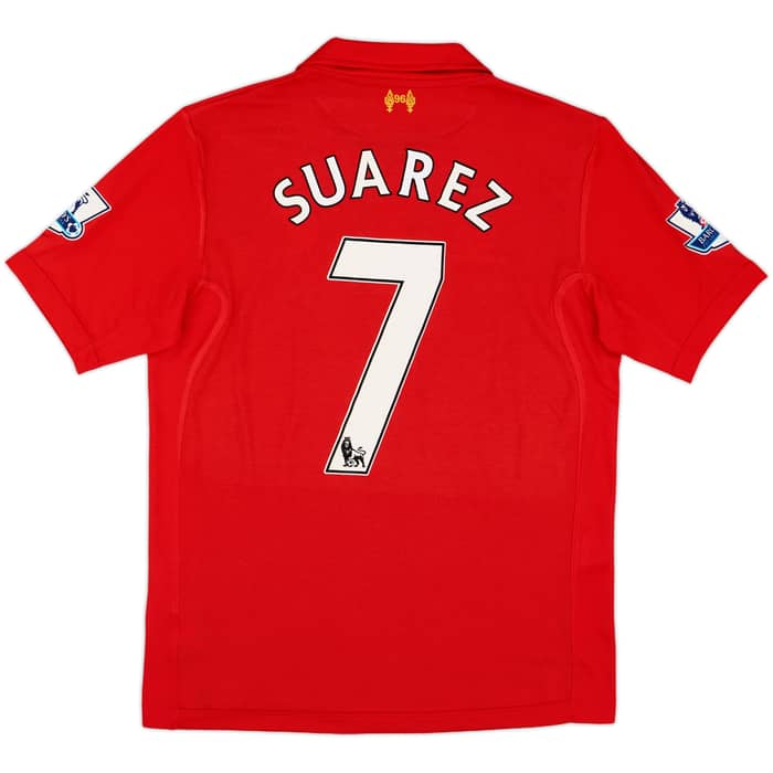 2012-13 Liverpool Home Shirt Suarez #7 - 7/10 - (M)
