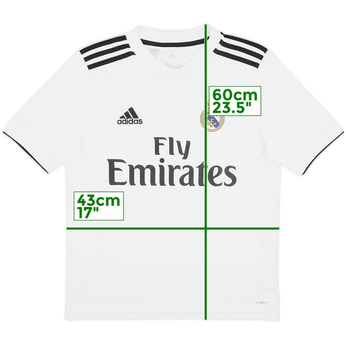 2018-19 Real Madrid Home Shirt - 9/10 - (L.Boys)