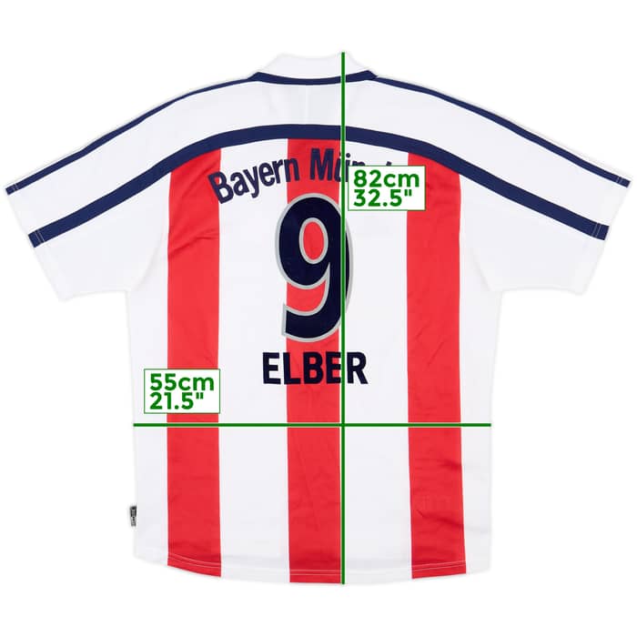 2000-01 Bayern Munich Away Shirt Elber #9 - 5/10 - (M)