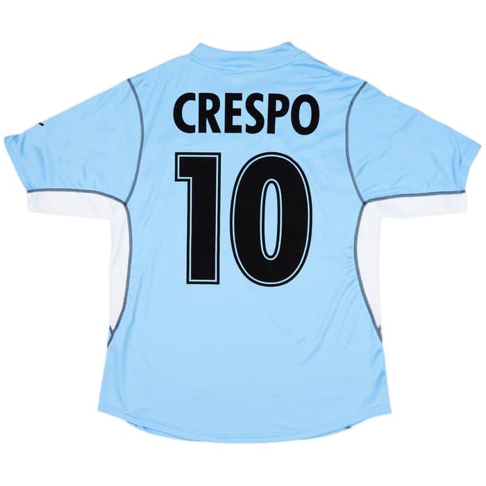 2001-02 Lazio Home Shirt Crespo #10 - 9/10 - (L)