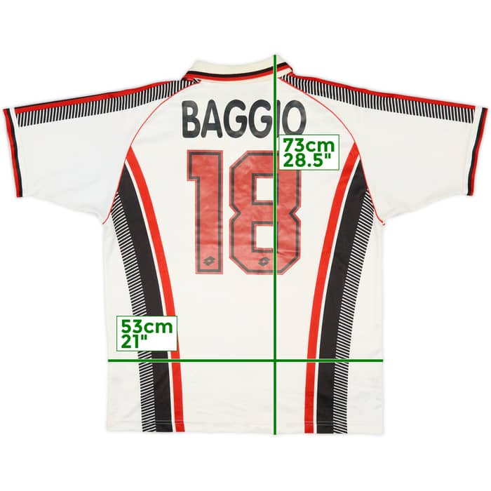 1997-98 AC Milan Away Shirt Baggio #18 - 7/10 - (L)