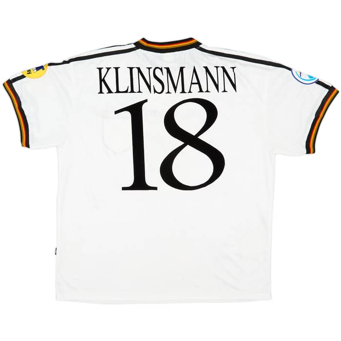 1996-98 Germany Home Shirt Klinsmann #18 - 9/10 - (XL)