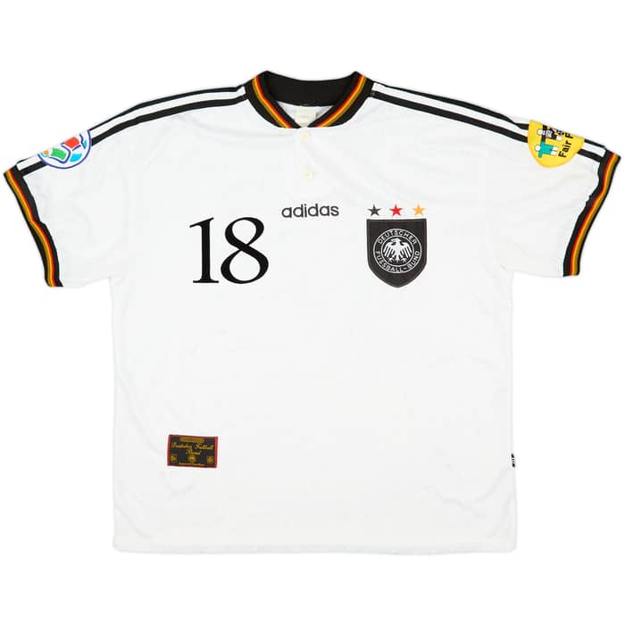 1996-98 Germany Home Shirt Klinsmann #18 - 9/10 - (XL)
