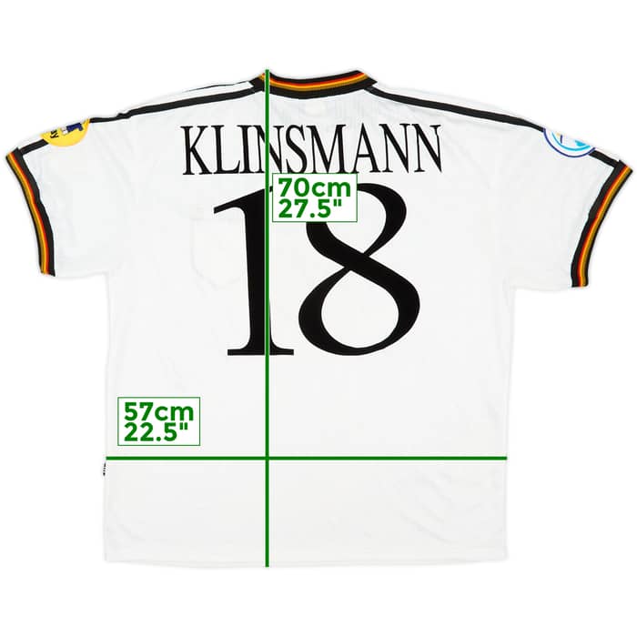 1996-98 Germany Home Shirt Klinsmann #18 - 9/10 - (XL)