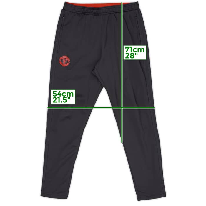 2016-17 Manchester United adidas Track Pants/Bottoms - 8/10 - (L)